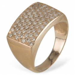 Кольцо золотое с кристаллами Сваровски, артикул 5111