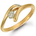 Кольцо золотое с бриллиантами