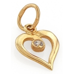 Подвеска золотая декоративная «Сердце»