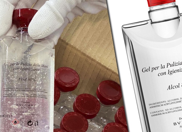Bvlgari передают водно-спиртовые гели собственного производства нуждающимся регионам Европы